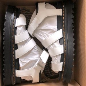 *Brand NEW* Dr. Martens Blaire Sandals - White Patent Leather